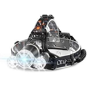 NWT AUERVO Rechargeable 10000 Lumens LED Headlamp, Waterproof Flashlight Kit